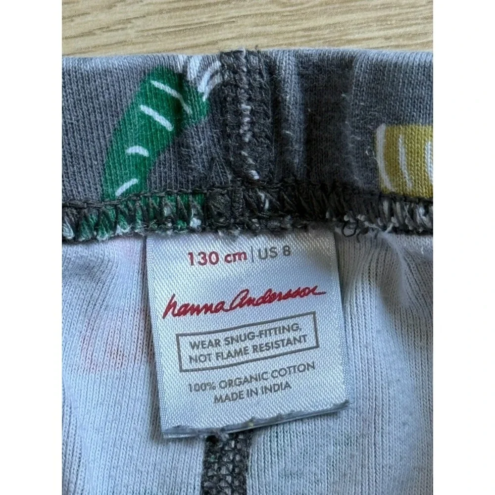 Kids unisex Girls Boys Hanna Andersson Polar Bear long john pajamas set size 8